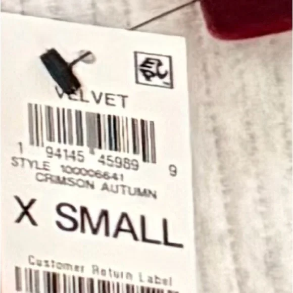 INC International Concepts Rich Red Velvet Blazer - Picture 7 of 7